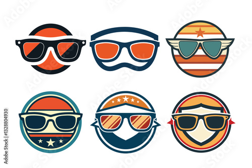 Vintage Aviator Sunglasses T-Shirt with Retro Design Elements.