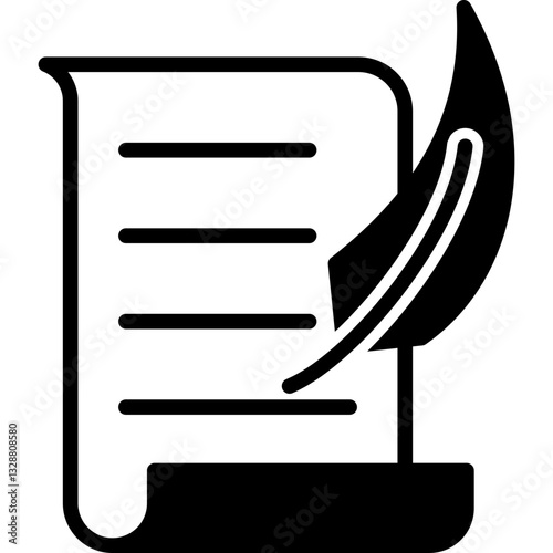 Writing mixed icon
