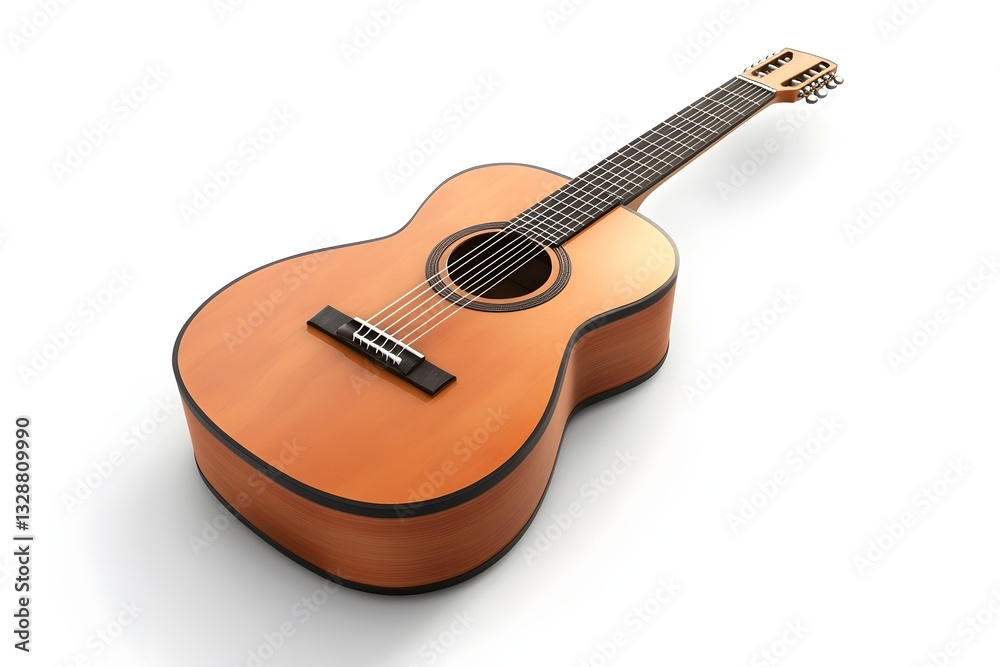 Fototapeta premium Realistic HD 8K Acoustic Guitar