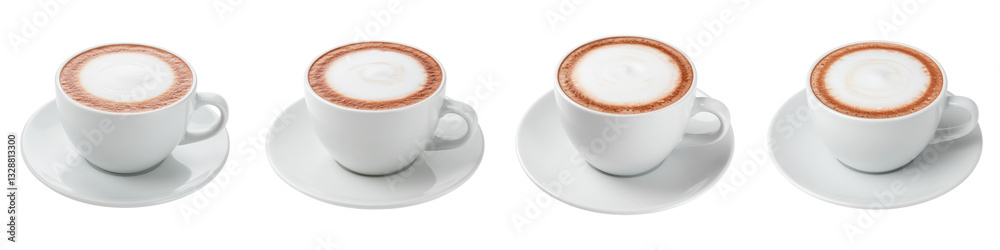 Frothed Hot Chocolate, Cut Out Set Frothed Hot Chocolate, Cut Out Set