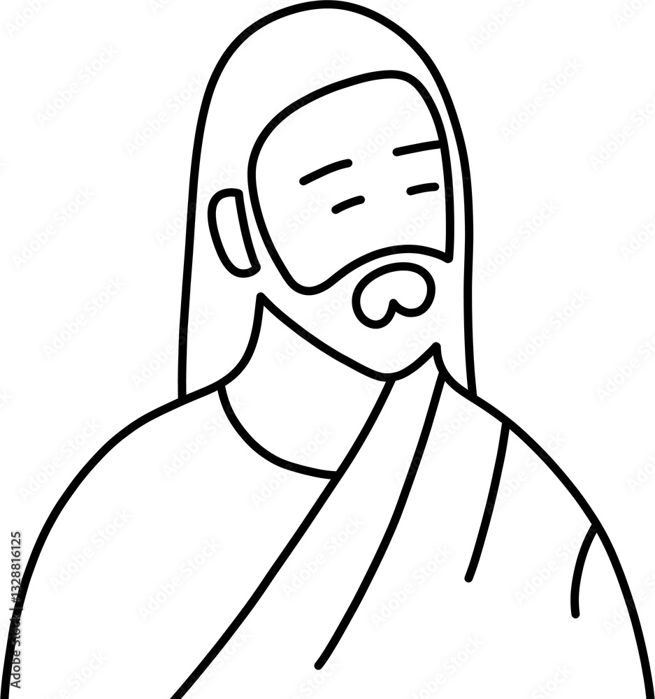 예수님 흑백 예수님 흑백