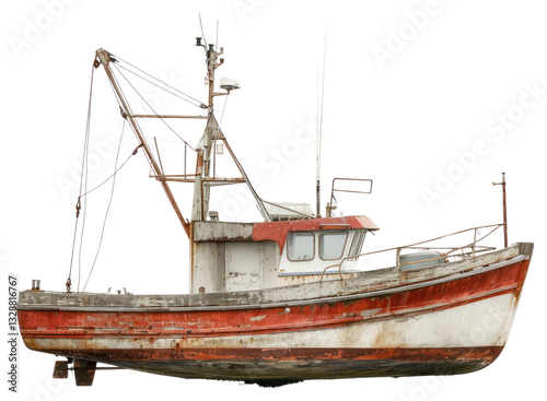 PNG Fishing boat watercraft sailboat vehicle.