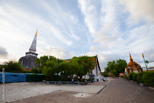 Wat Phra Mahathat Woramahawihan, the main temple in Nakhon Si Thammarat province,Southern Thailand.