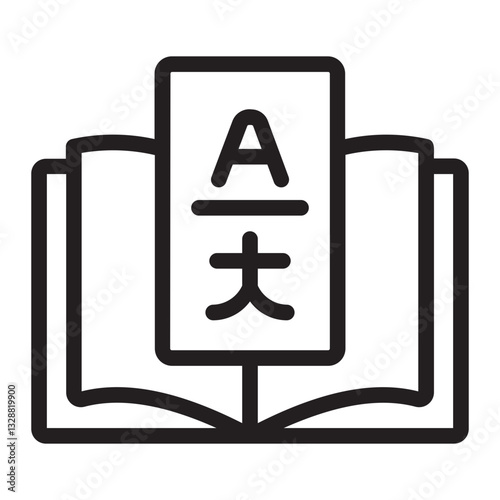 languages line icon