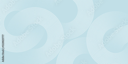 Modern abstract background. Glossy white gradient circle lines. Minimal geometric pattern. Simple graphic elements. Futuristic concept. Suitable for cover, poster, banner, brochure, eps10.