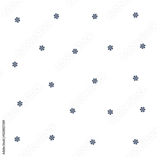a white background with blue snowflakes
