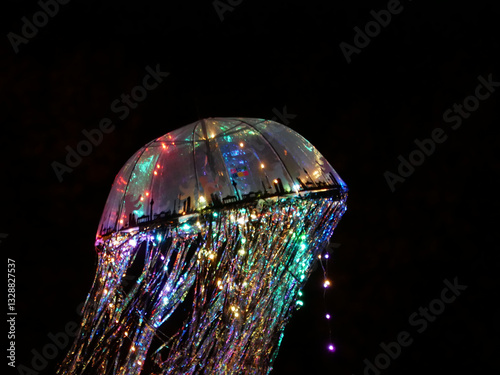 prefer to live unusually I Glitter umbrella with artificial rain