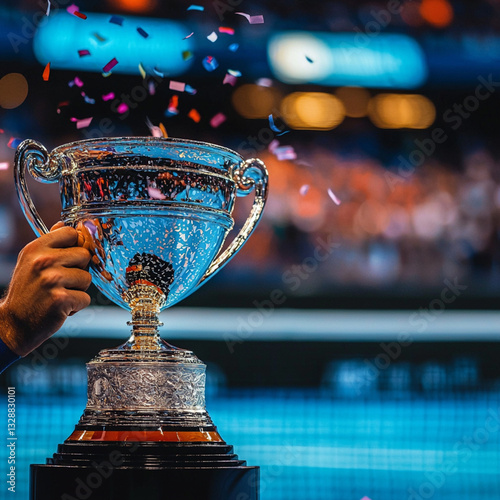 trophy cup and trophy