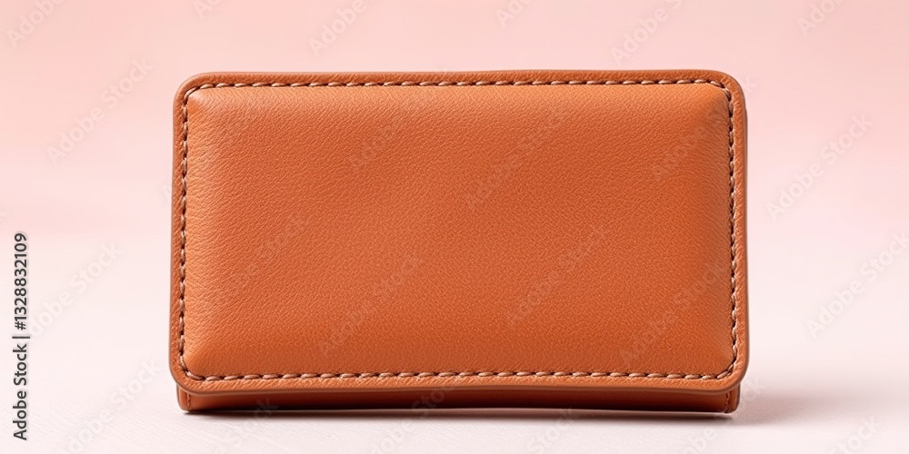 Aged Leather Wallet, Water Fade, Clay Texture, Rose Quartz & Blue Aged Leather Wallet, Water Fade, Clay Texture, Rose Quartz & Blue