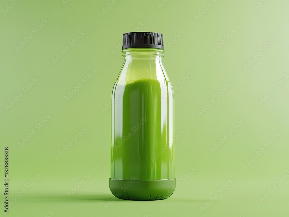 Green Juice Bottle for Studio Shot. Green Juice Bottle for Studio Shot.