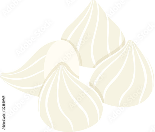 white clay filler for songkran day festival illustration