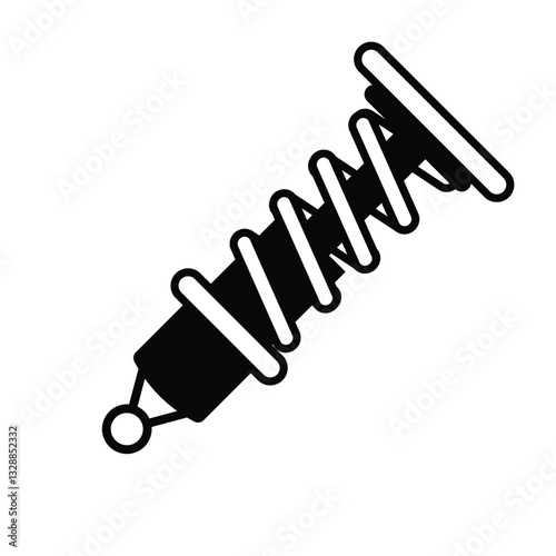 Shock breaker icon The image contains a collection of black and white car service and maintenance icons