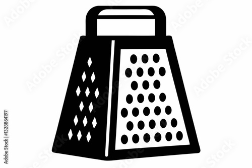 electric cheese grater line art silhouette vector illustration