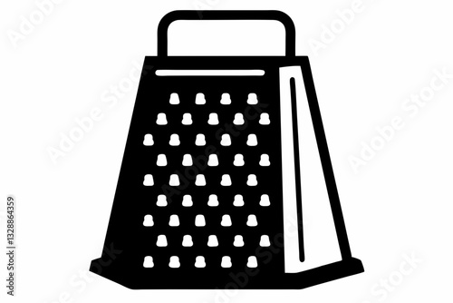 electric cheese grater line art silhouette vector illustration