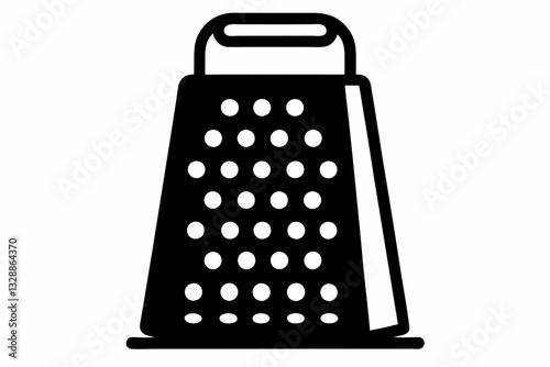 electric cheese grater line art silhouette vector illustration