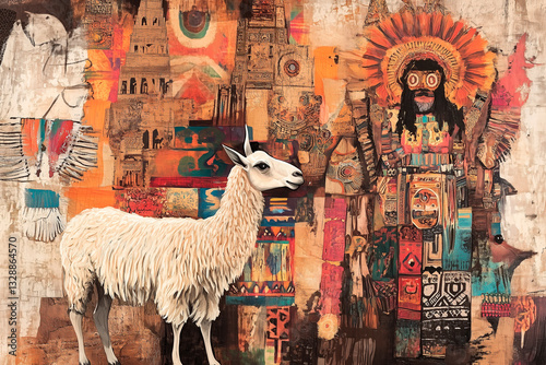
hyper-detailed collage merging real images of Bolivian festivals, indigenous people, wildlife, and colonial architecture, seamlessly blended

