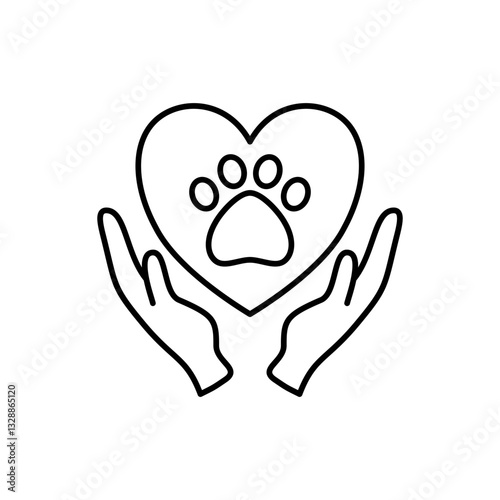 Pet Adoption Hands And Paw Animal