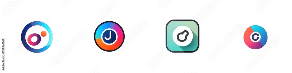 Colorful app icons on black (2) isolated on white or transparent png Colorful app icons on black (2) isolated on white or transparent png