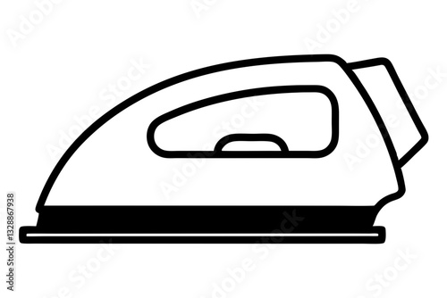 iron line art silhouette vector illustration