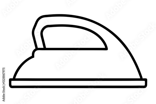 iron line art silhouette vector illustration