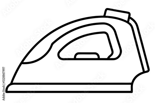 iron line art silhouette vector illustration