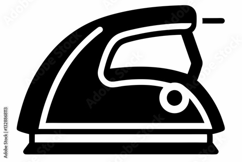 iron line art silhouette vector illustration