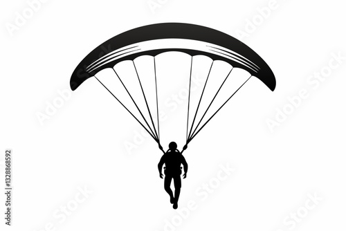 paraglider silhouette