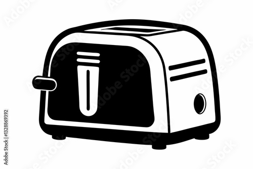 toaster line art silhouette vector illustration