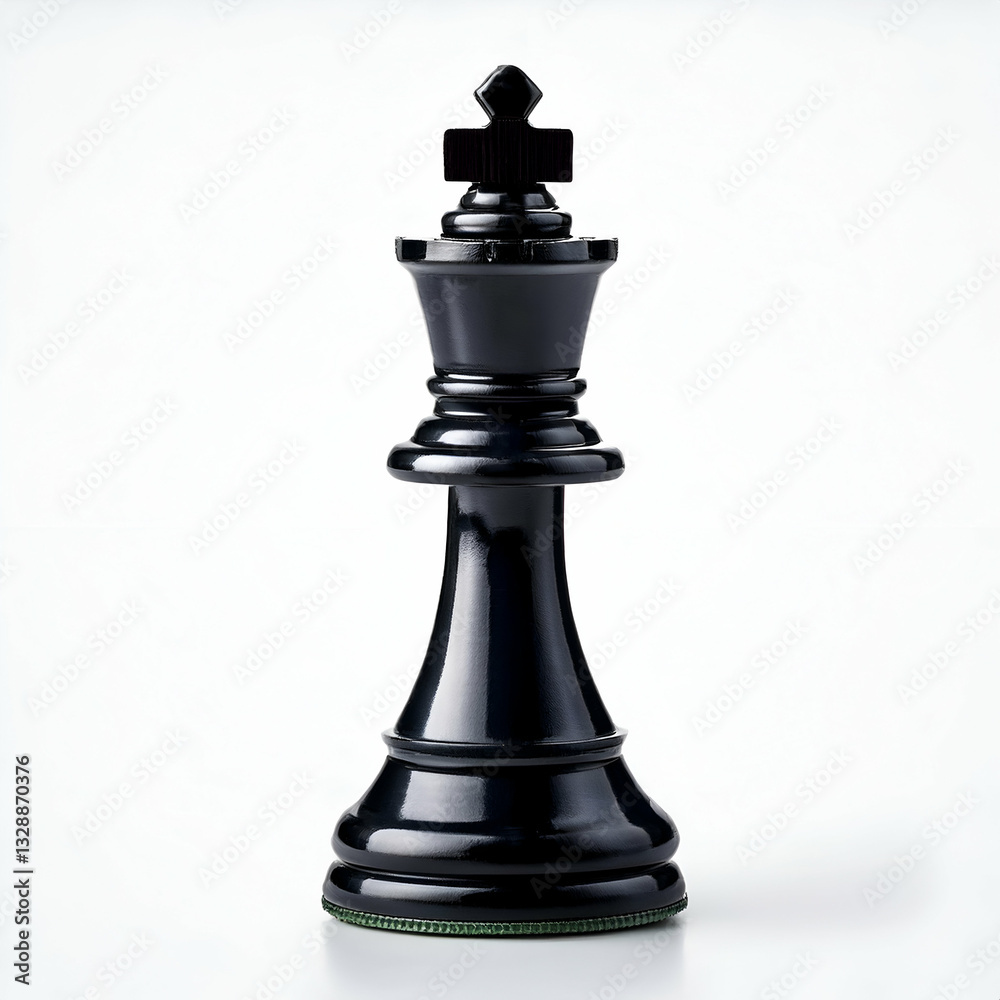 black Chess piece isolated. on a white background black Chess piece isolated. on a white background