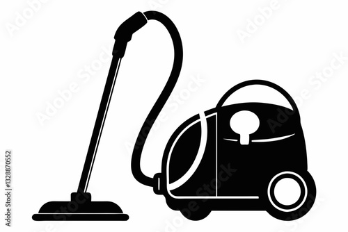 vacuum cleaner line art silhouette vector illustration