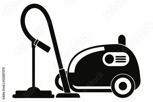 vacuum cleaner line art silhouette vector illustration