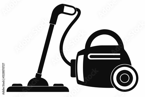 vacuum cleaner line art silhouette vector illustration