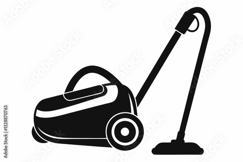vacuum cleaner line art silhouette vector illustration