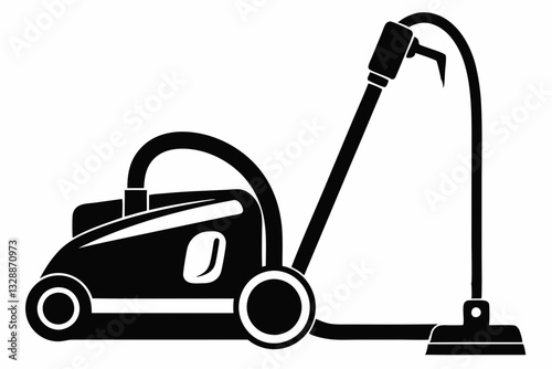 vacuum cleaner line art silhouette vector illustration