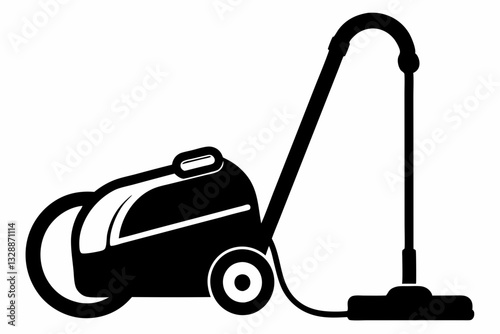 vacuum cleaner line art silhouette vector illustration