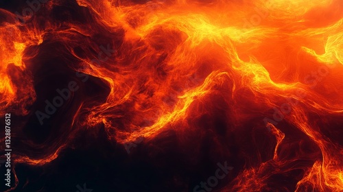 A dramatic volcanic magma gradient background. Featuring molten reds, fiery oranges, and deep blacks