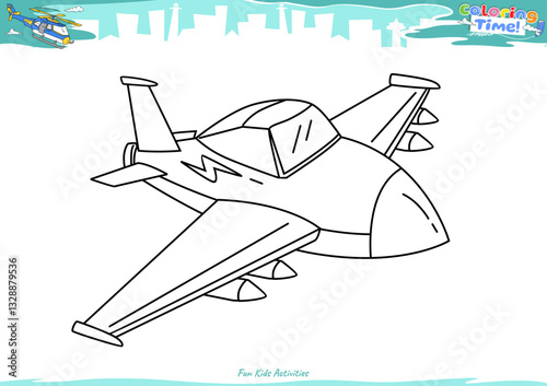 Lets color it Fighter Jet 5
