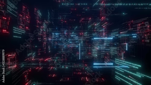 Background of Future Technology Digital Network