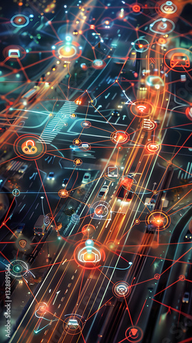 Visual Representation of Ubiquitous Network and Internet of Things in A Cosmic Perspective photo