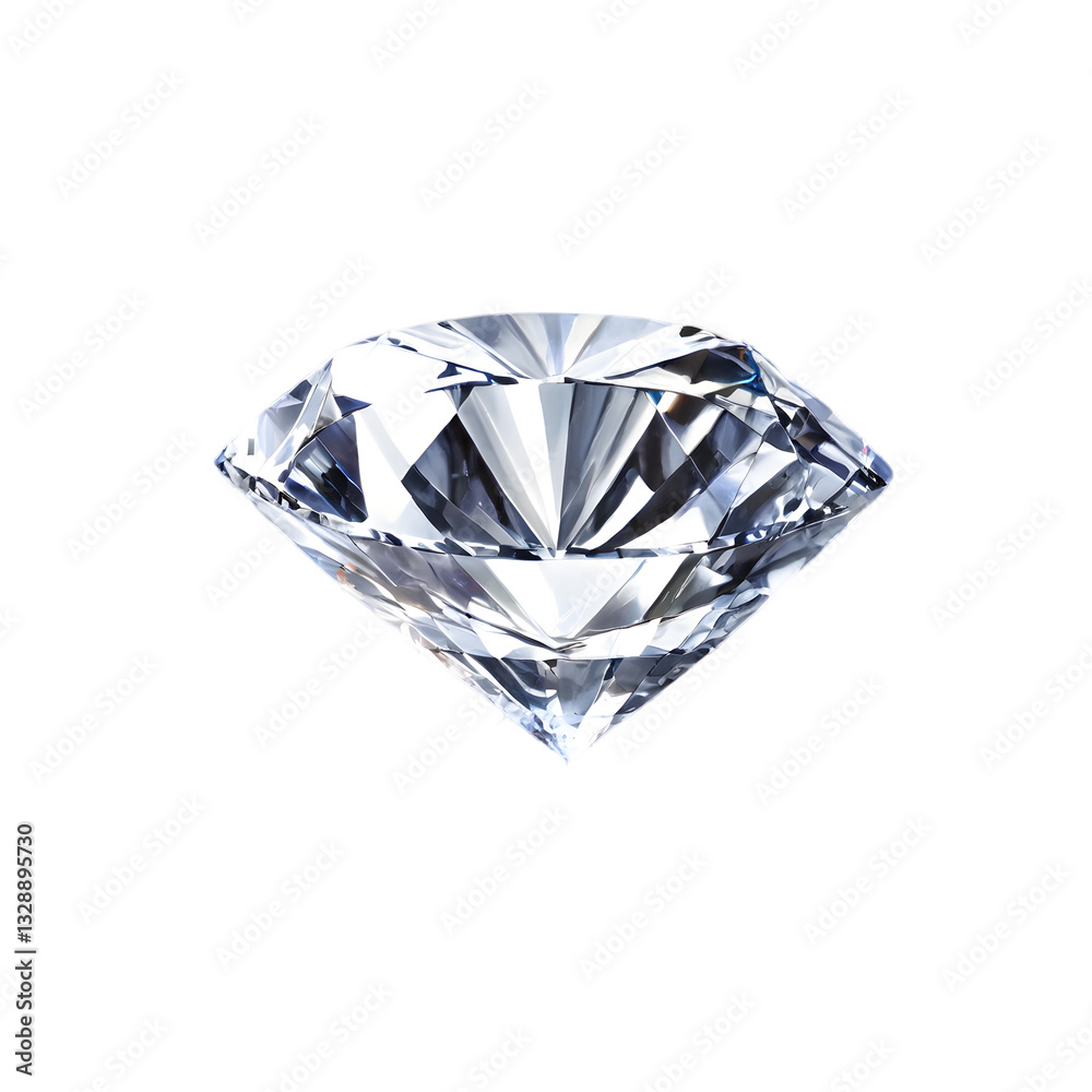 Radiant round brilliant cut diamond with sparkling light on a transparent background.
Radiant round brilliant cut diamond with sparkling light on a transparent background.
