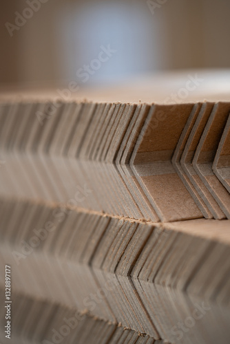 Obraz na płótnie cardboard corners - cardboard angle - edge protection during transport w salonie