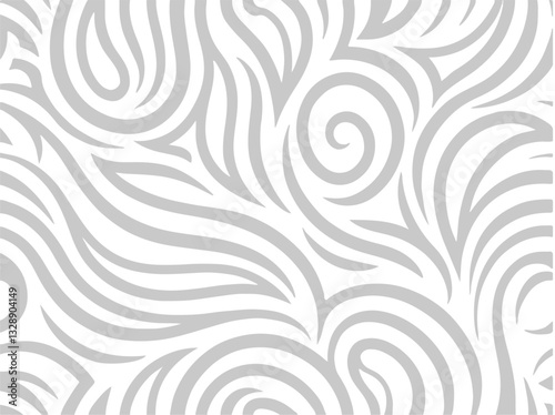 Abstract White Swirl Pattern