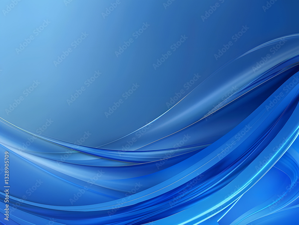 Obraz premium Blue gradient dynamic curve PPT background image