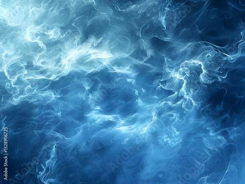 Abstract background material of dreamy blue smoke