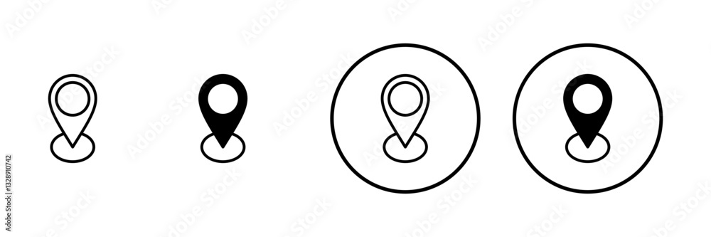 Address icon vector. home location sign and symbol. pinpoint Address icon vector. home location sign and symbol. pinpoint