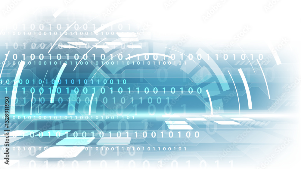 Fototapeta premium abstract future technology background concept of big data and digital transformation