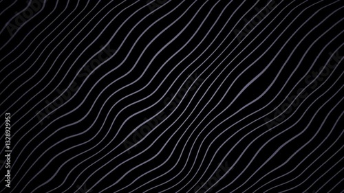 white lines with a black background moving slowly and irregularly to form an abstract, ideal for use as background and wallpaper. black abstract background with irregularly moving  lines