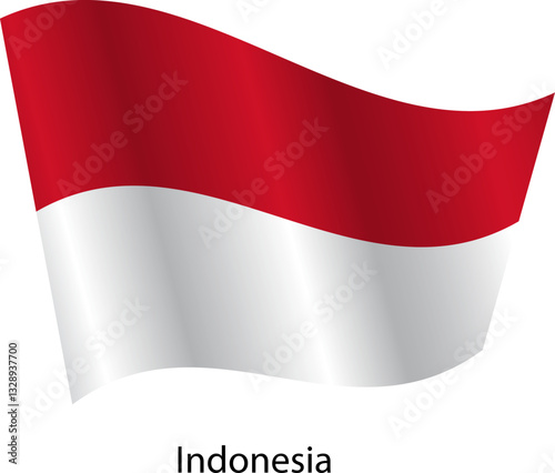 Free Download Flag of the country Indonesia on a white background - GFXLoad