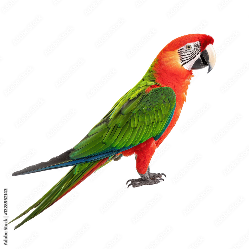 Obraz premium Bright and Colorful Macaw Parrot with Vibrant Feathering Details