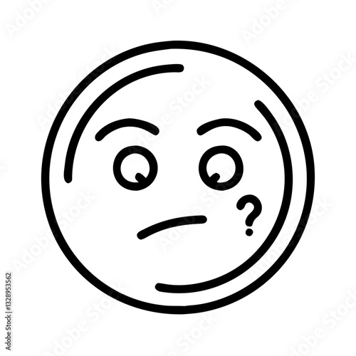 Thinking face with question marks